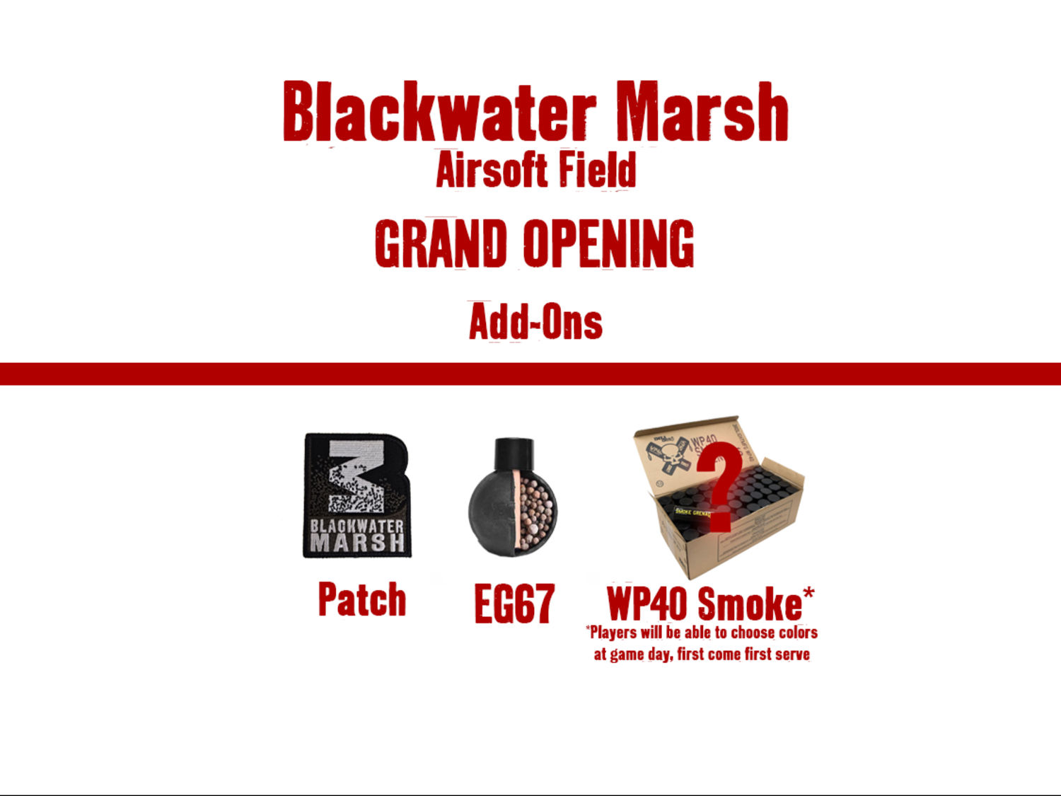 Airsoft Field Grand Opening Pass